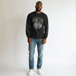 248 - 🏍️ Long Sleeve Artwork Men's T-Shirt